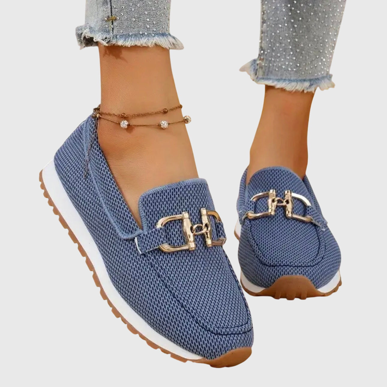 Women's Orthopedic Loafers with Anatomical Insole and Round Toe