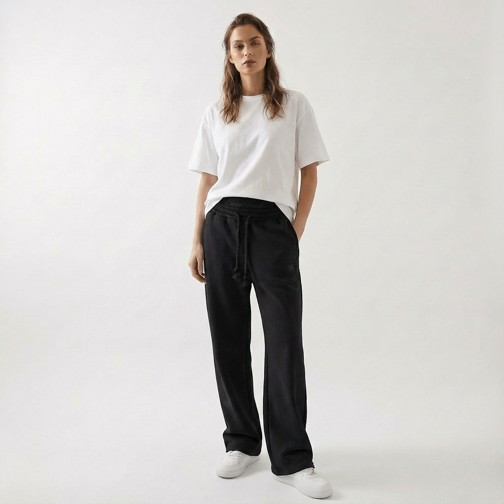 Unisex Baggy Fit Jogger Pants with Pockets Casual