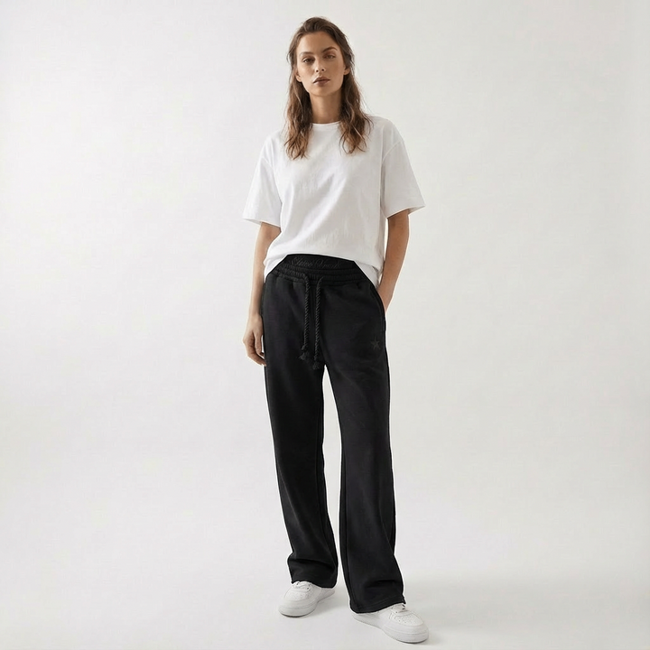 Pantaloni jogger unisex a vestibilità larga con tasche, casual
