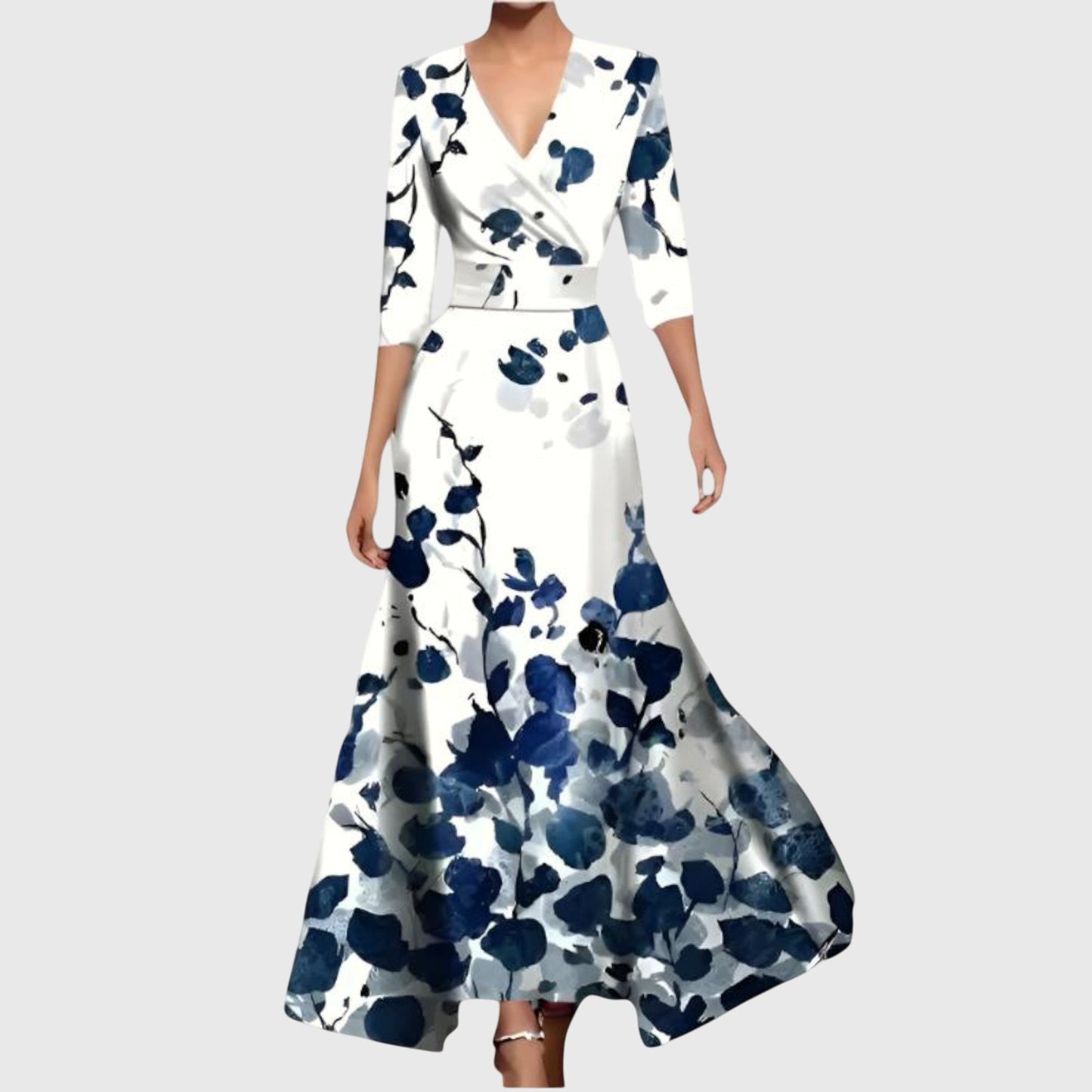 Elegant Women's Velvet Sleeveless Long Sleeve Dress