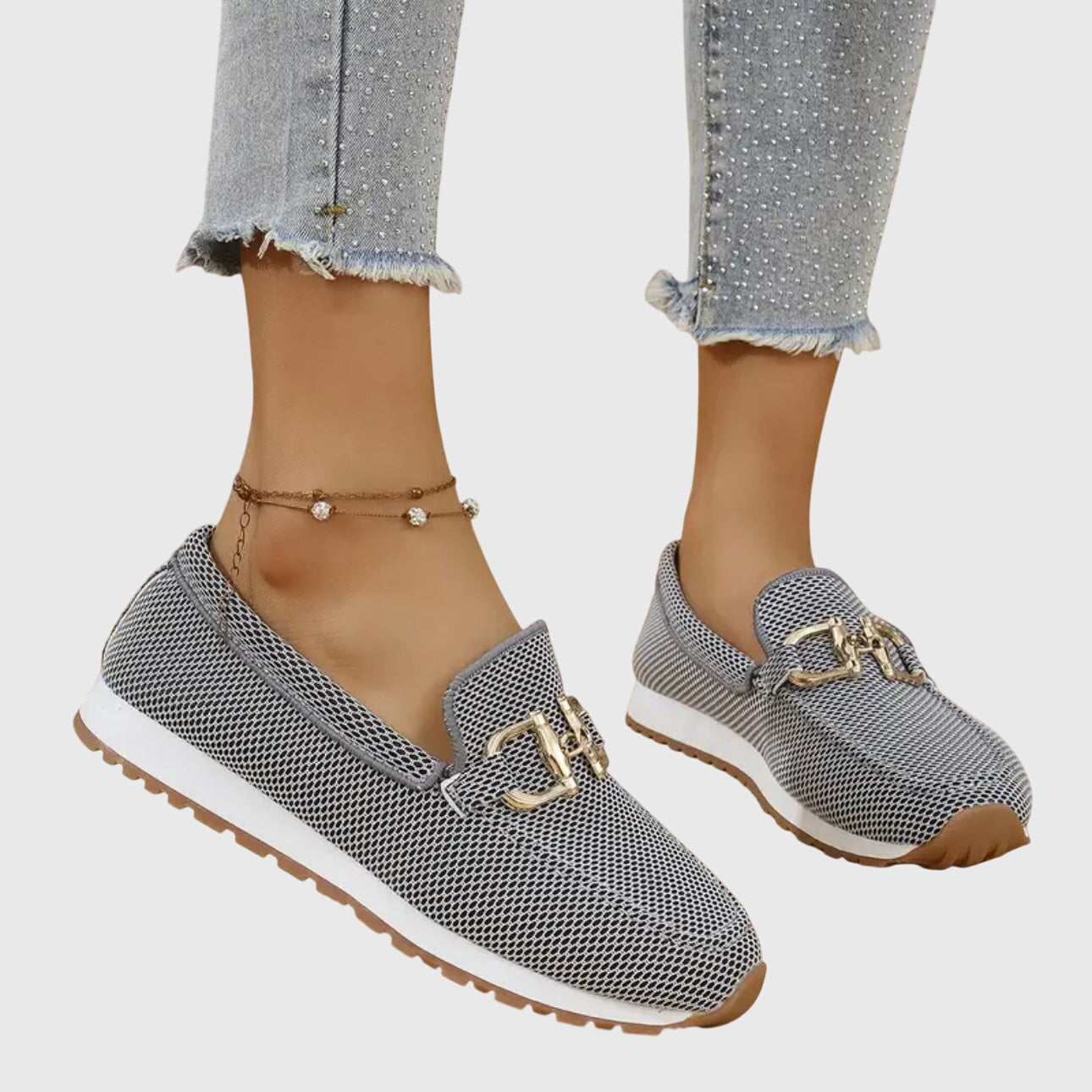 Women's Orthopedic Loafers with Anatomical Insole and Round Toe