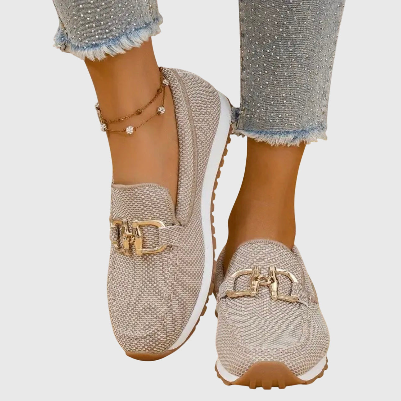 Women's Orthopedic Loafers with Anatomical Insole and Round Toe