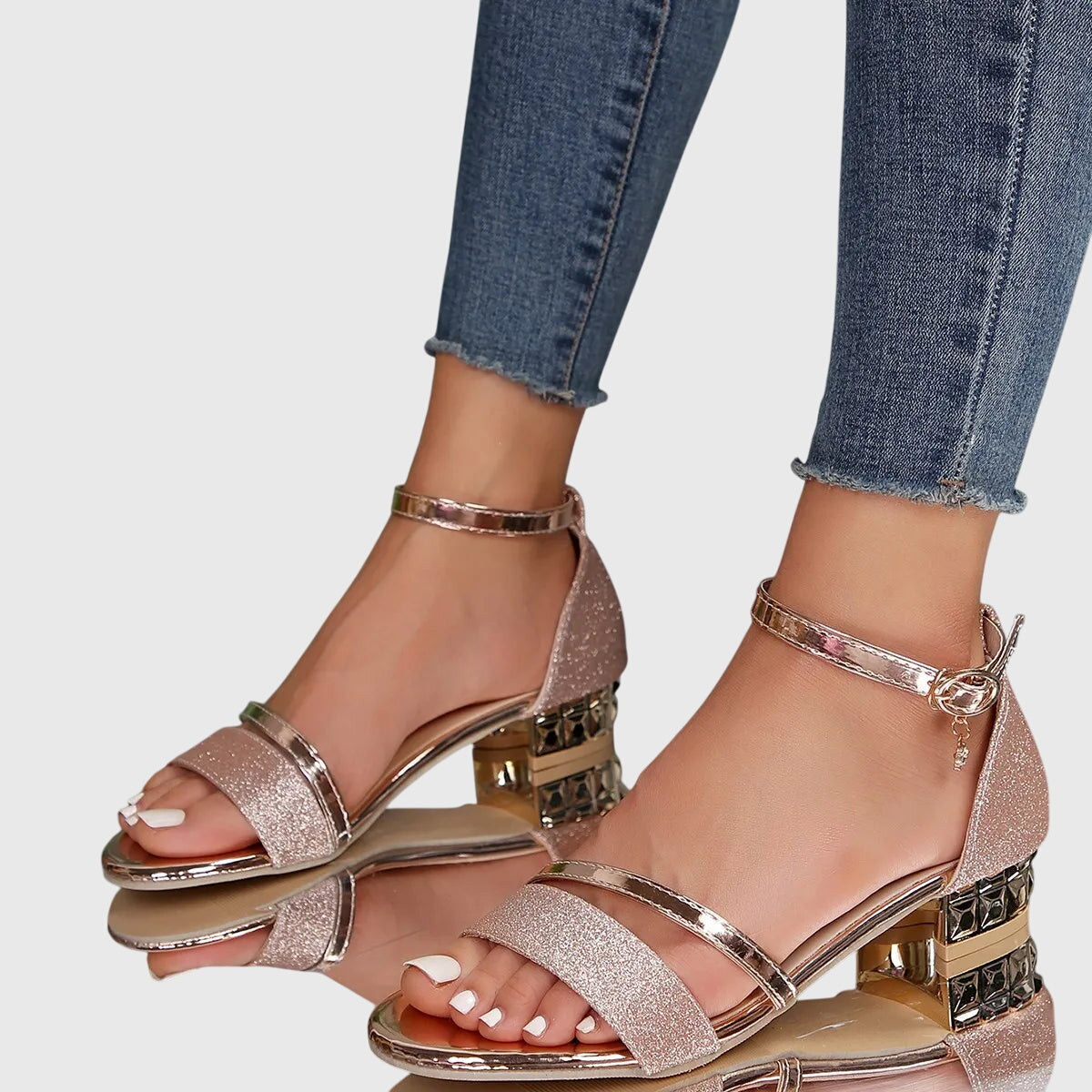 Orthopedic Women's Sandals with Heel