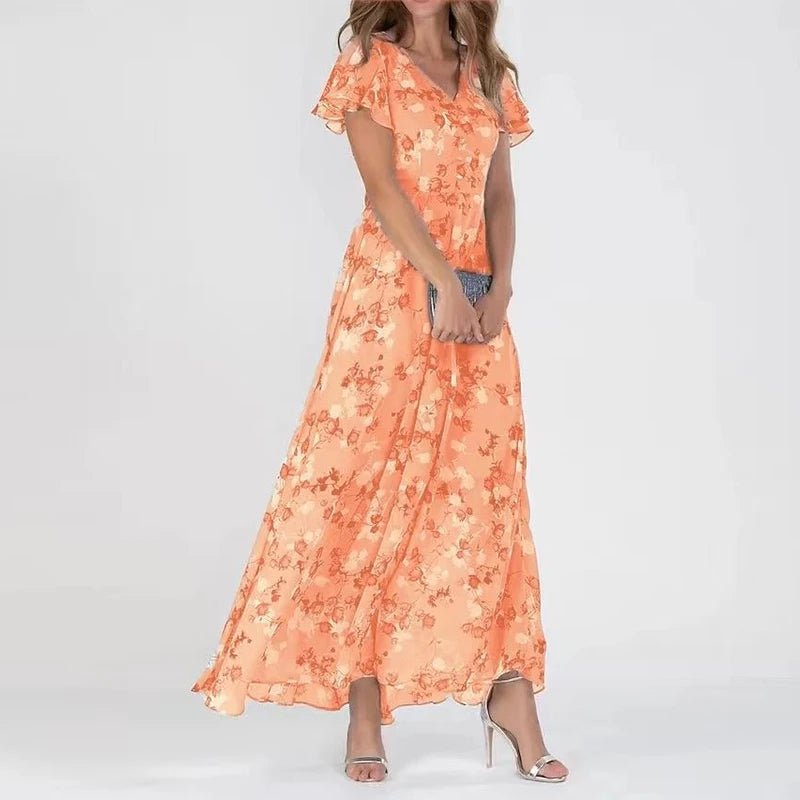Women's Sleeveless Slim Fit Floral Velvet Dress – Elegant
