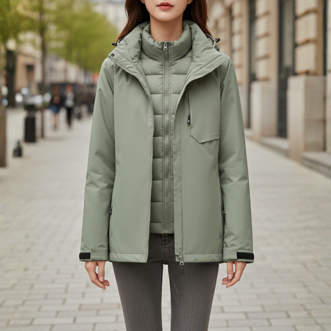 Women's Winter Jacket in Technical Fabric