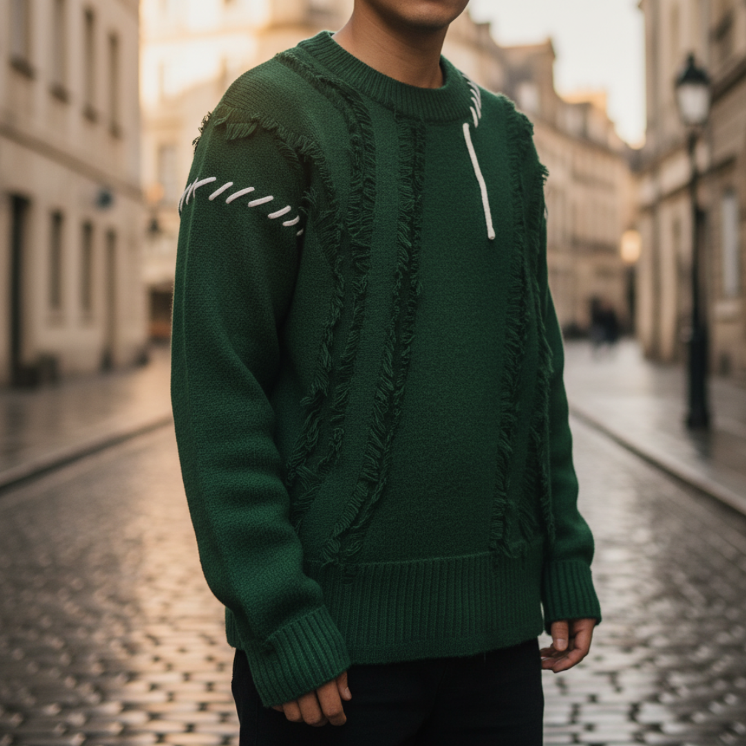 Men's Fringe Sweater