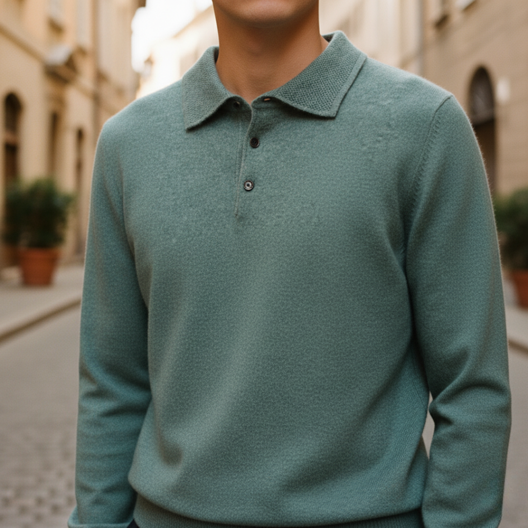 Men's Sweater with Collar