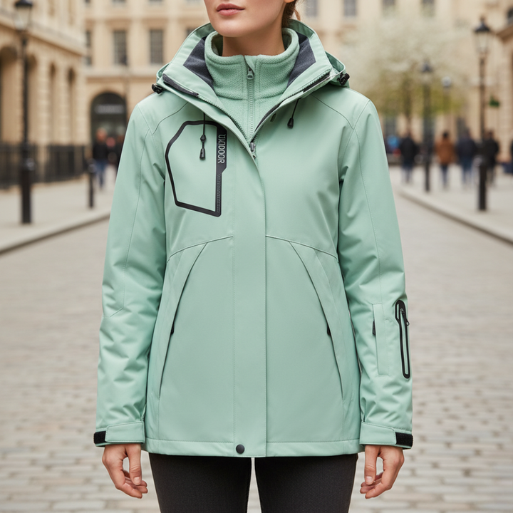 Women's Outdoor Jacket in Technical Fabric