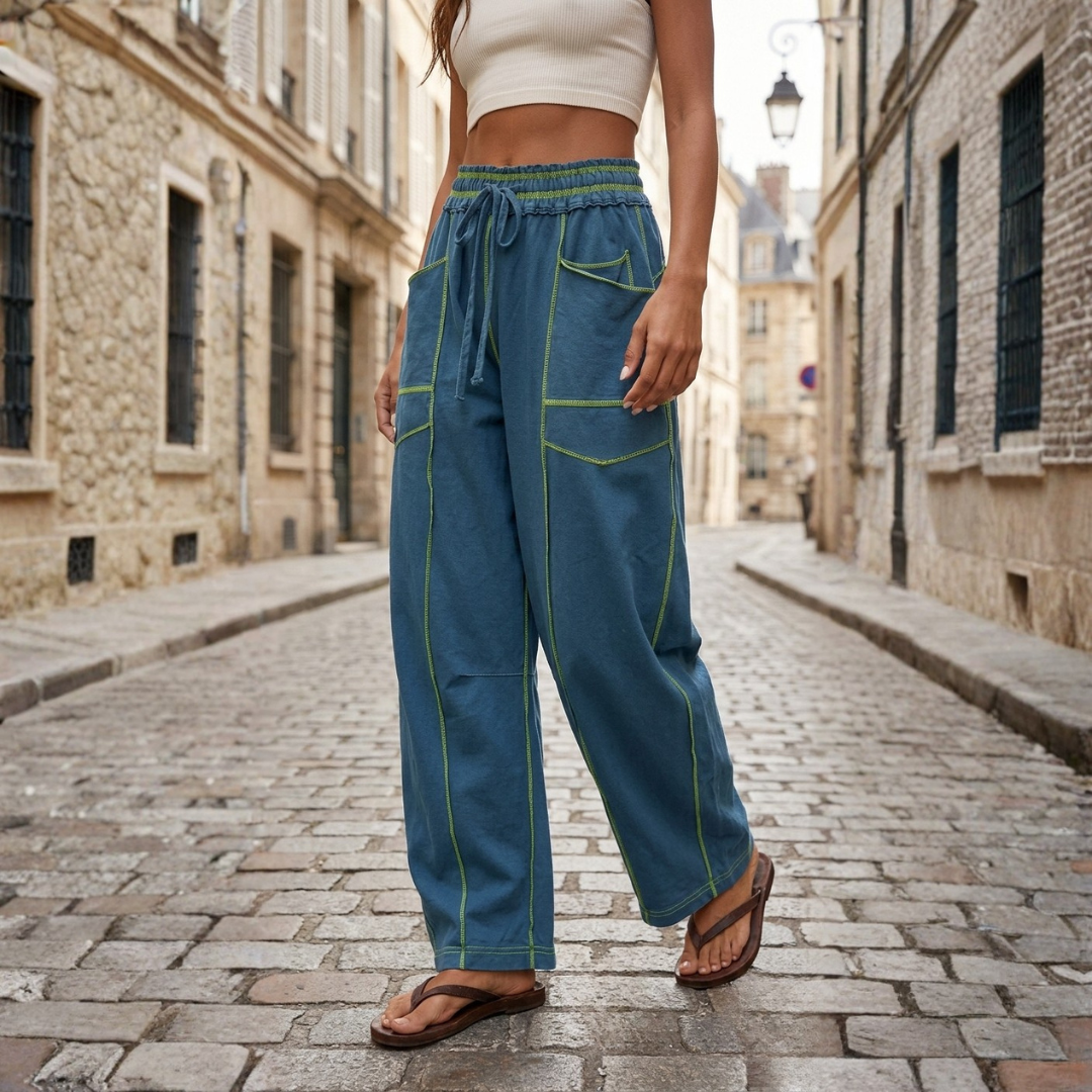 Women's Wide Leg Barrel Jogger Pants
