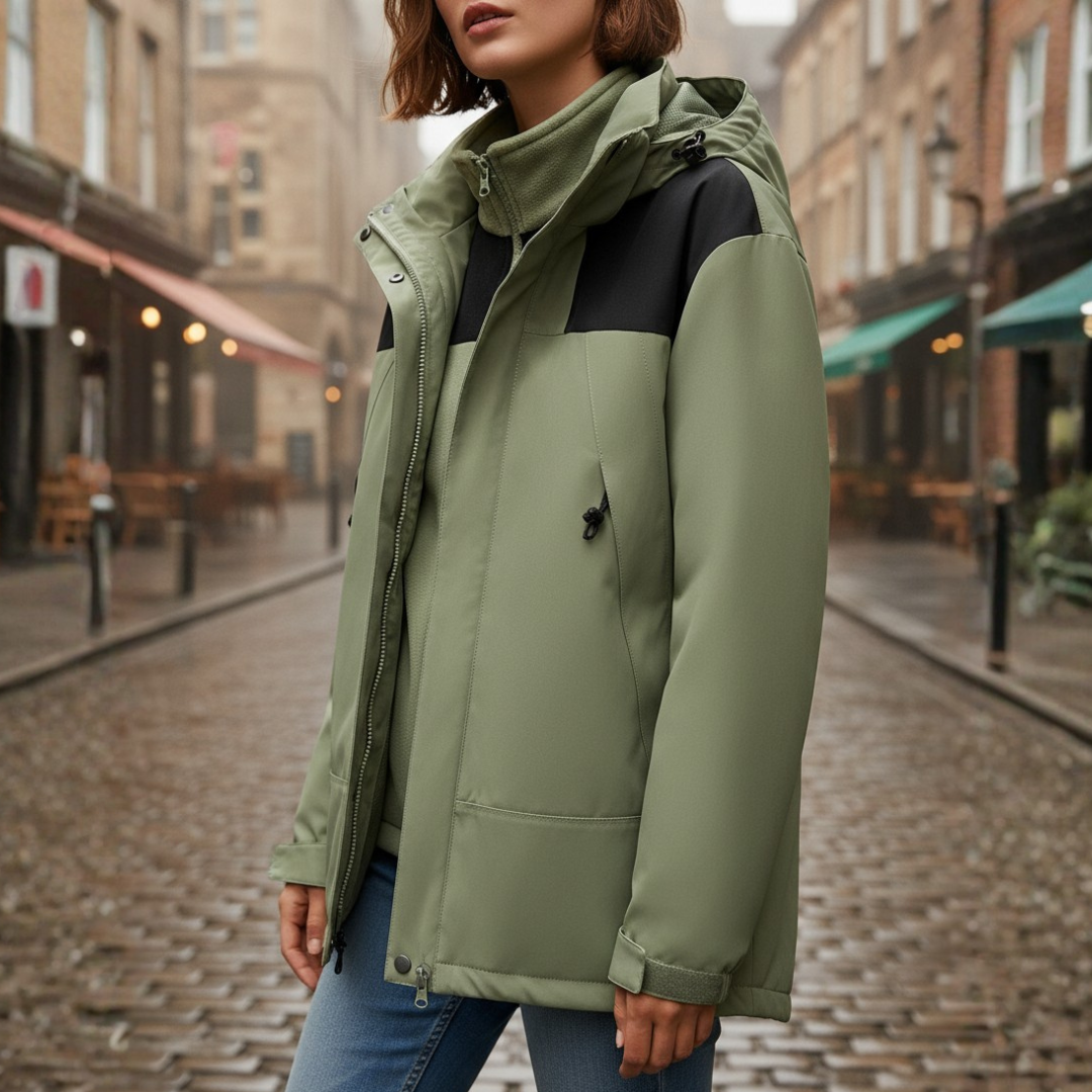 Women's Waterproof Jacket with Hood