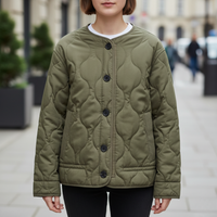 Women's Quilted Jacket in Fabric