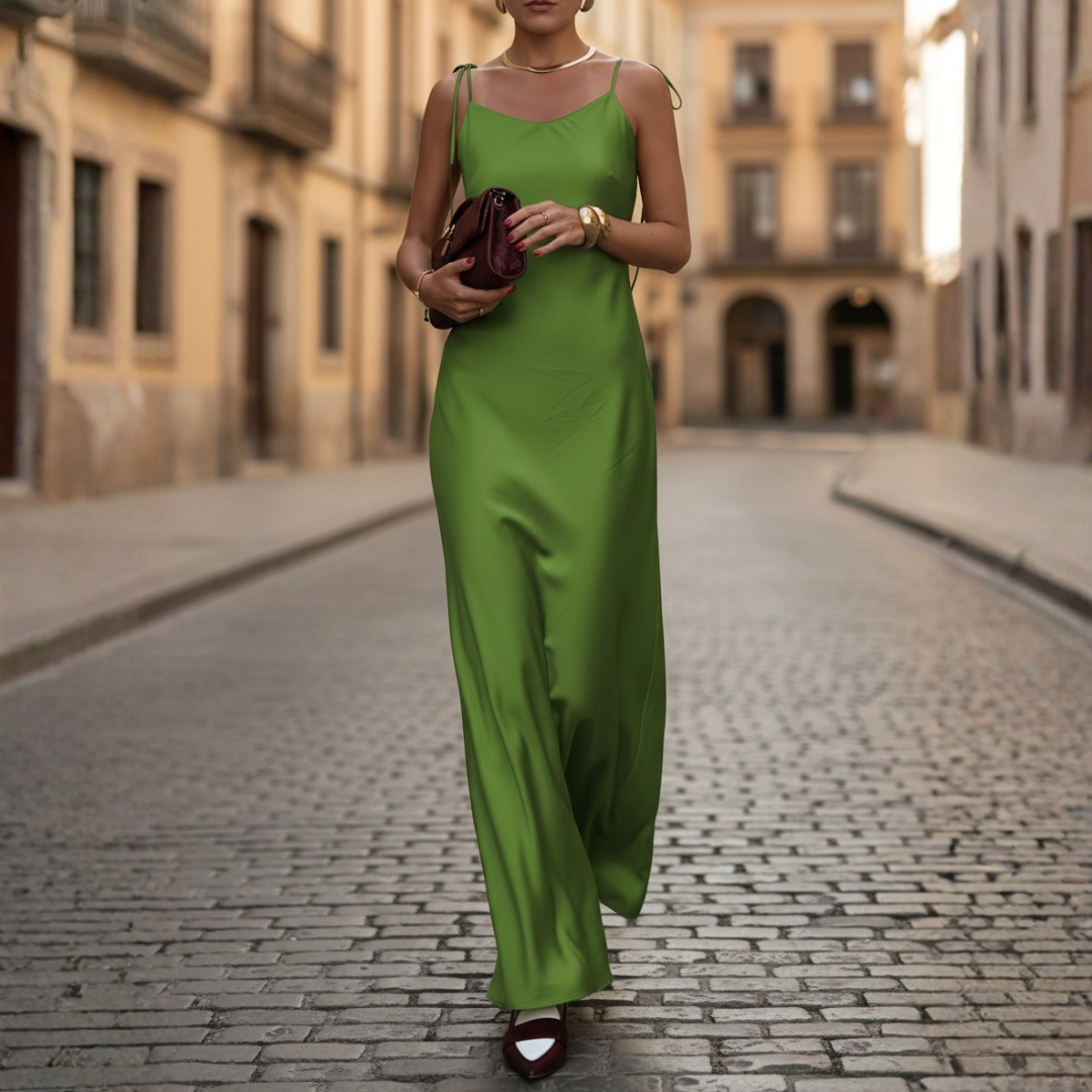 Maxi Dress for Women with Thin Straps