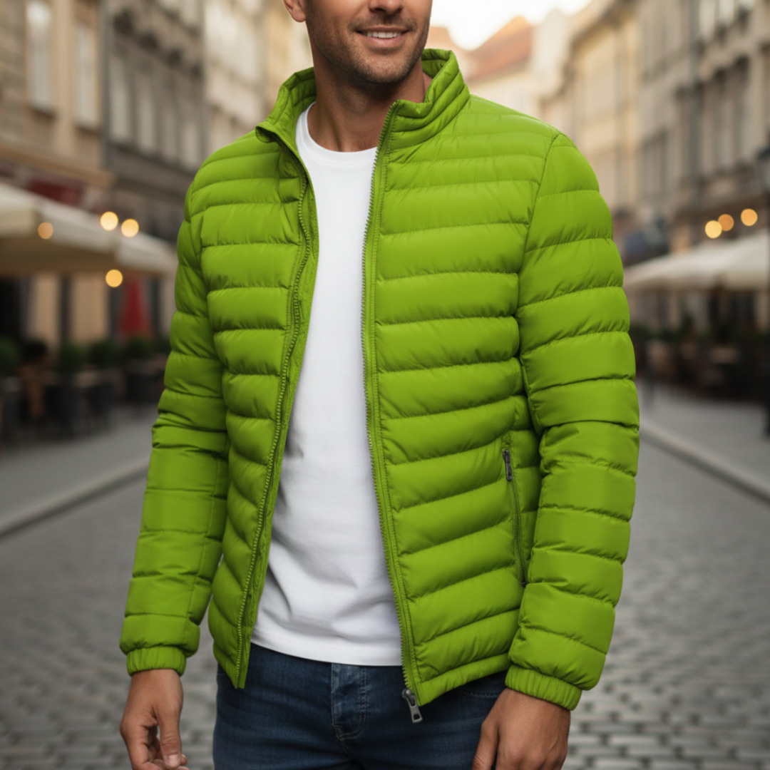 Men's Down Jacket Made of Durable Material