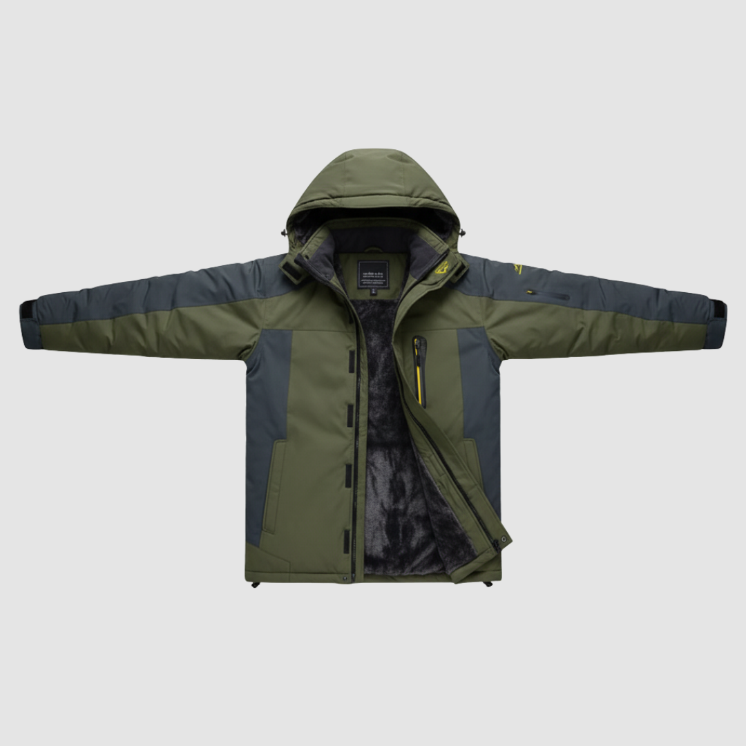 Men's Winter Padded Jacket with Hood