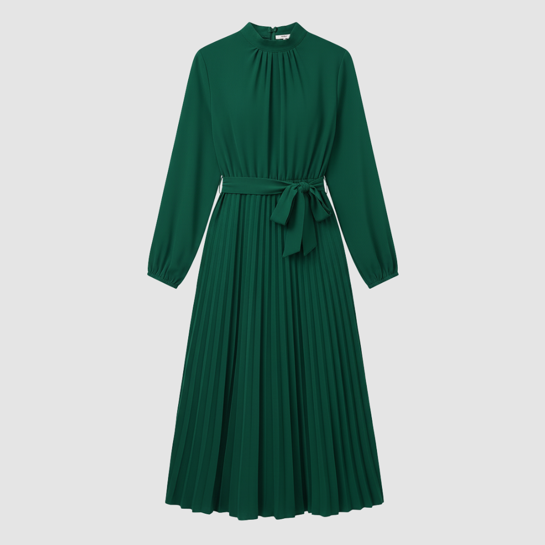 Long Pleated Dress for Women
