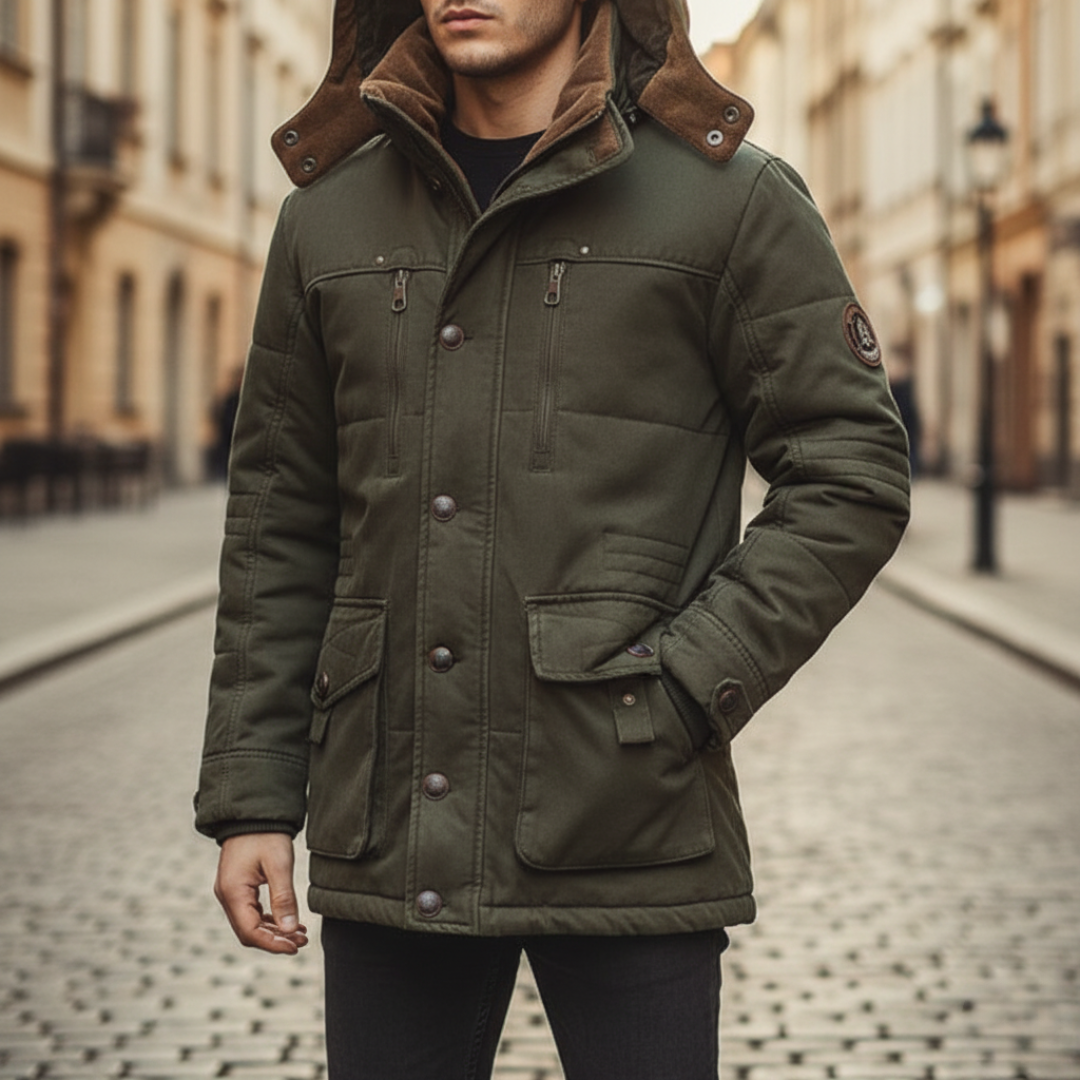 Men's Winter Jacket with Hood – Warm and Comfortable Jacket