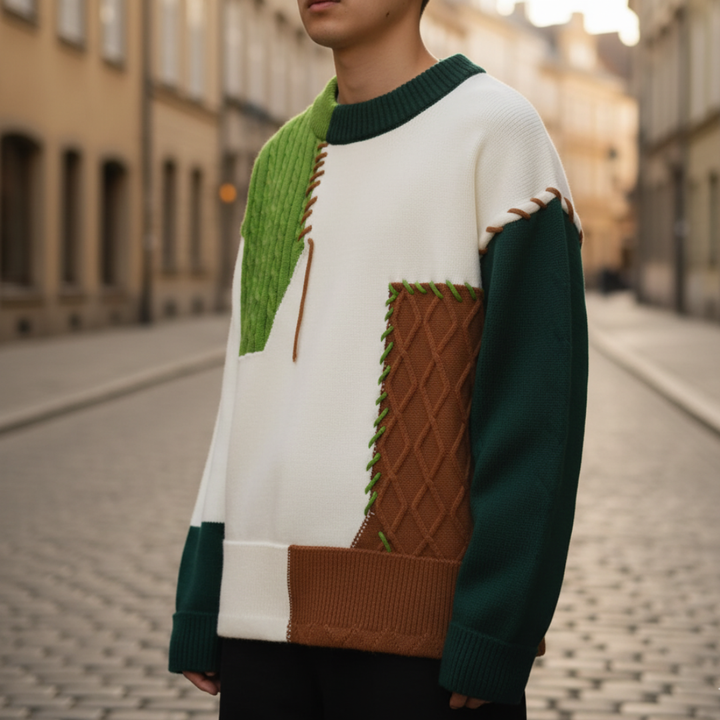 Men's Color Block Sweater