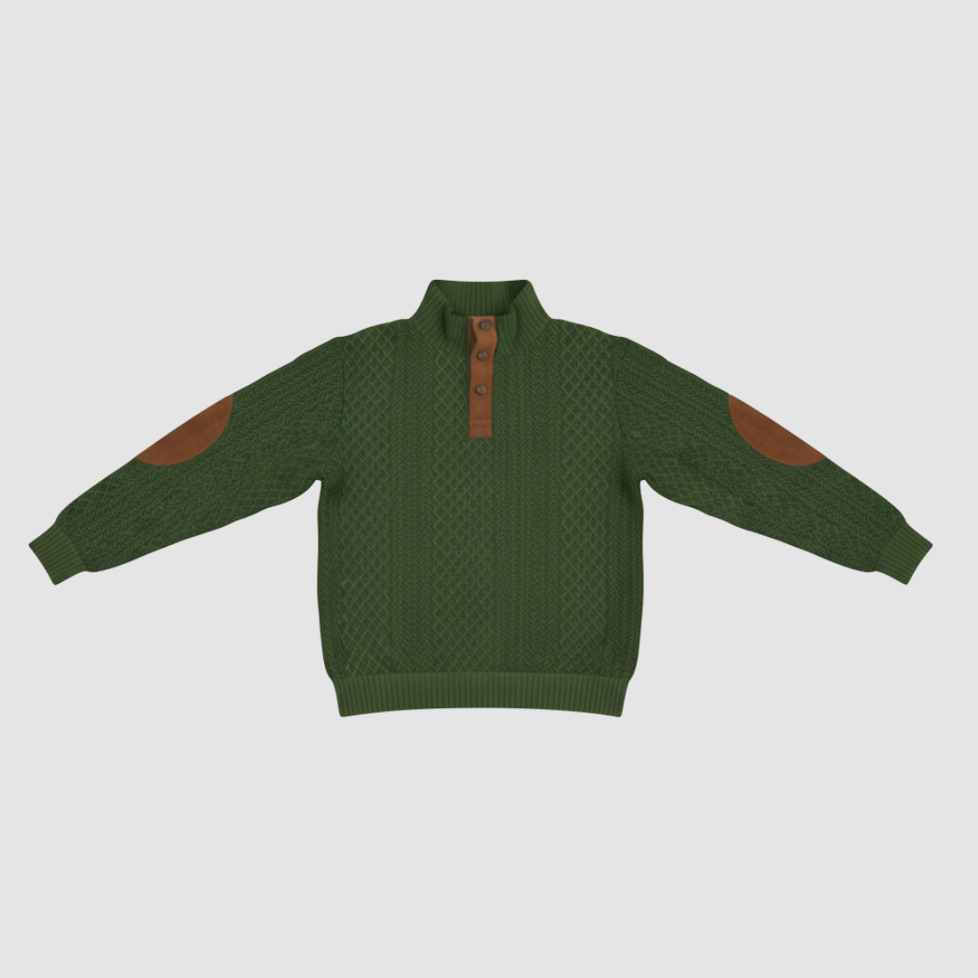 Casual Men's Knit Blazer, Single-Breasted