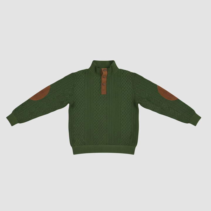 Casual Men's Knit Blazer, Single-Breasted
