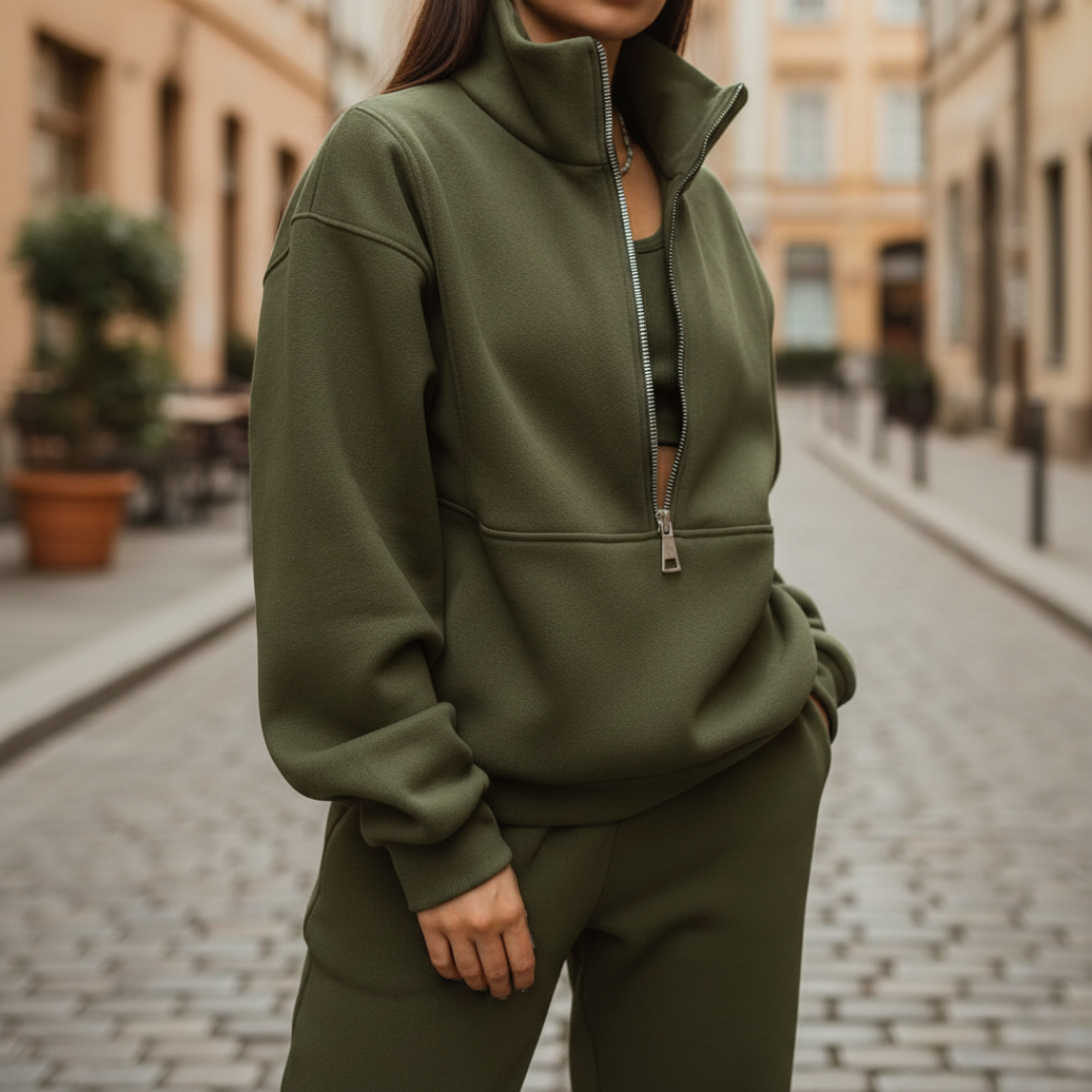 Women's Half Zip Sports Tracksuit