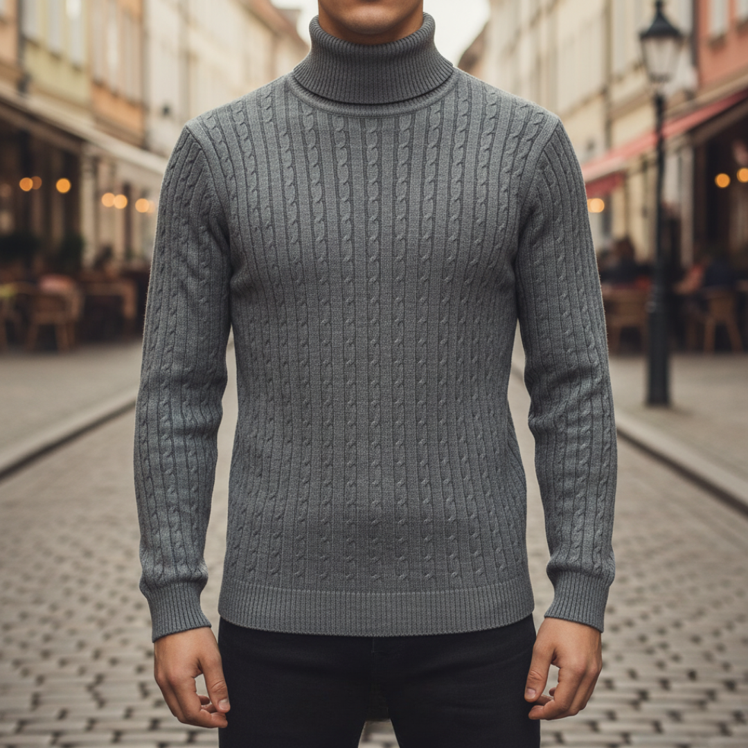 Men's High Neck Sweater