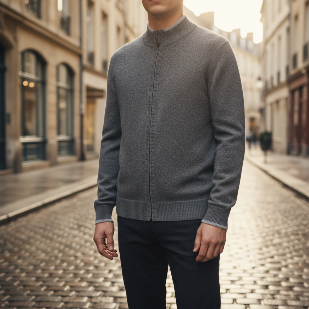Men's Winter Zip Sweater