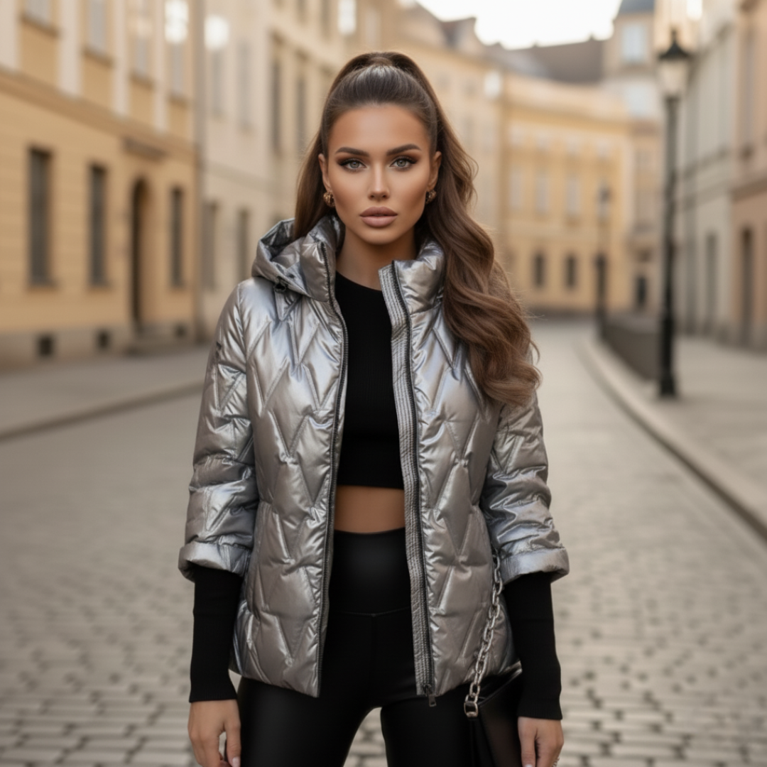 Women's Padded Jacket with Hood