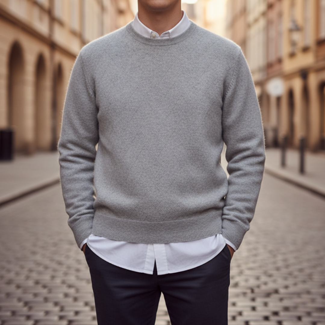Men's Diamond Pattern Sweater