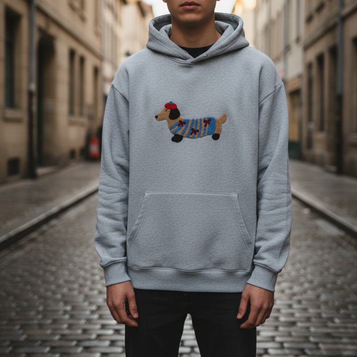 Felpa unisex con cucciolo