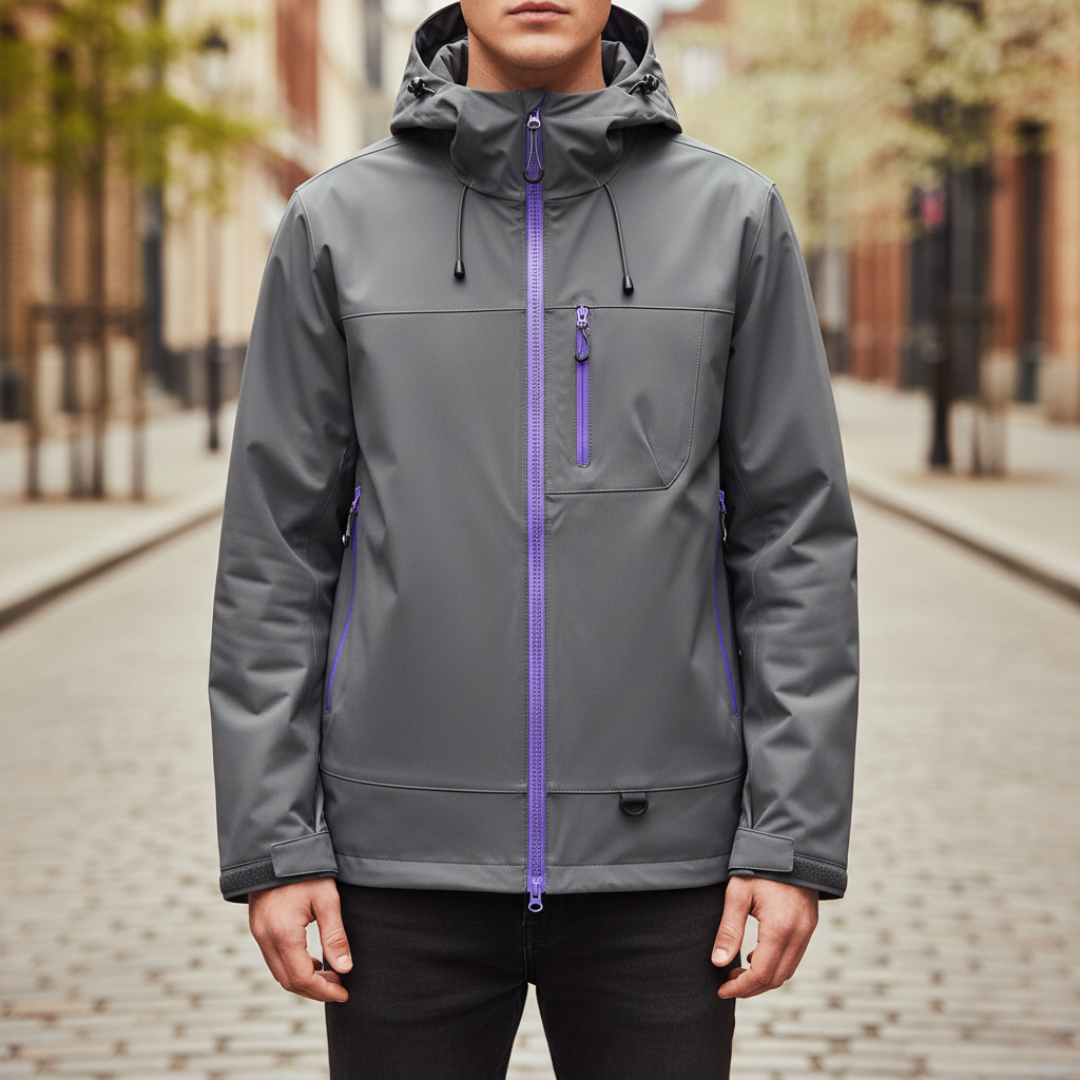 Unisex Outdoor Jacket in Technical Fabric