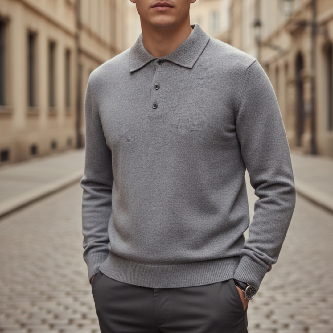 Men's Sweater with Collar