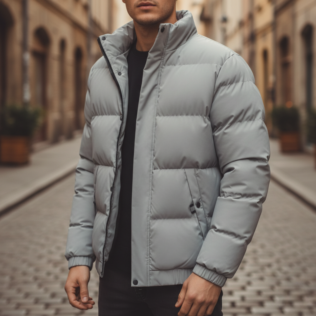 Men's High Collar Down Jacket