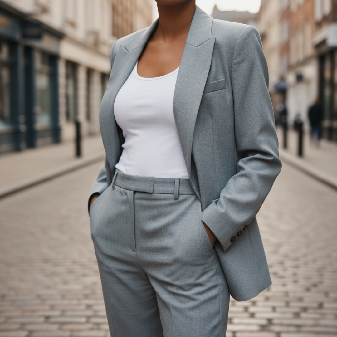 Women's Elegant Jacket and Pants Set