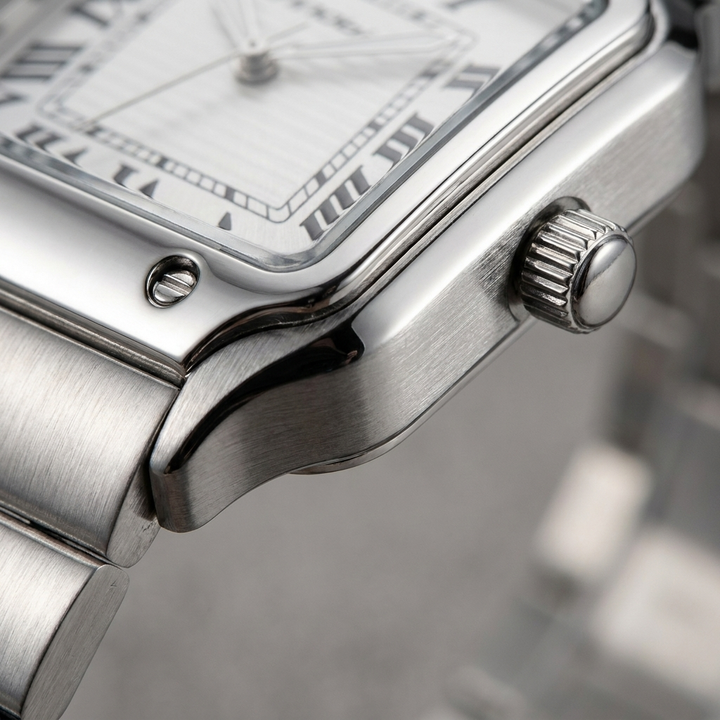 Orologio sportivo da uomo in acciaio con data, casual