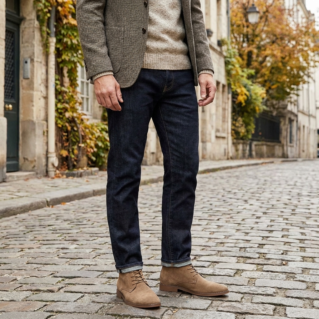 Stivali da uomo alla moda moderna con comfort per tutto il giorno e stile versatile