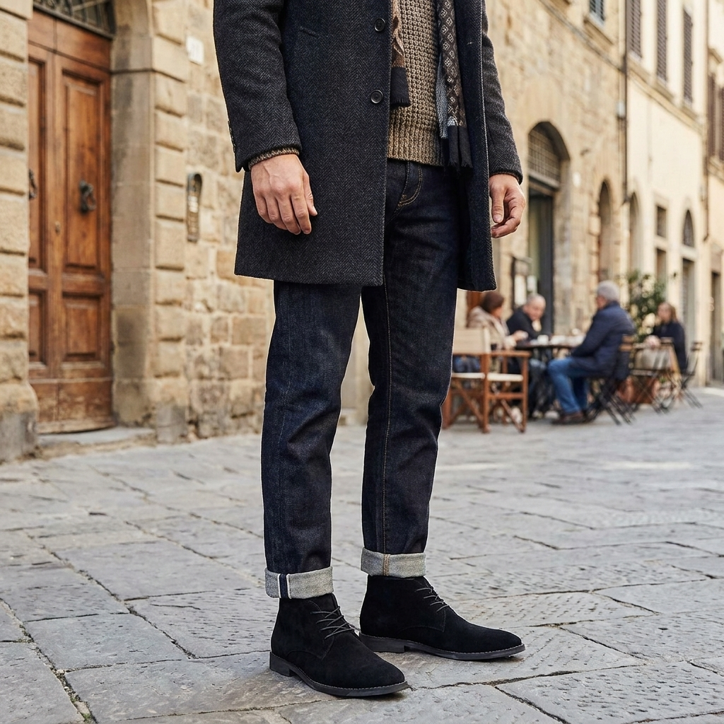Stivali da uomo alla moda moderna con comfort per tutto il giorno e stile versatile