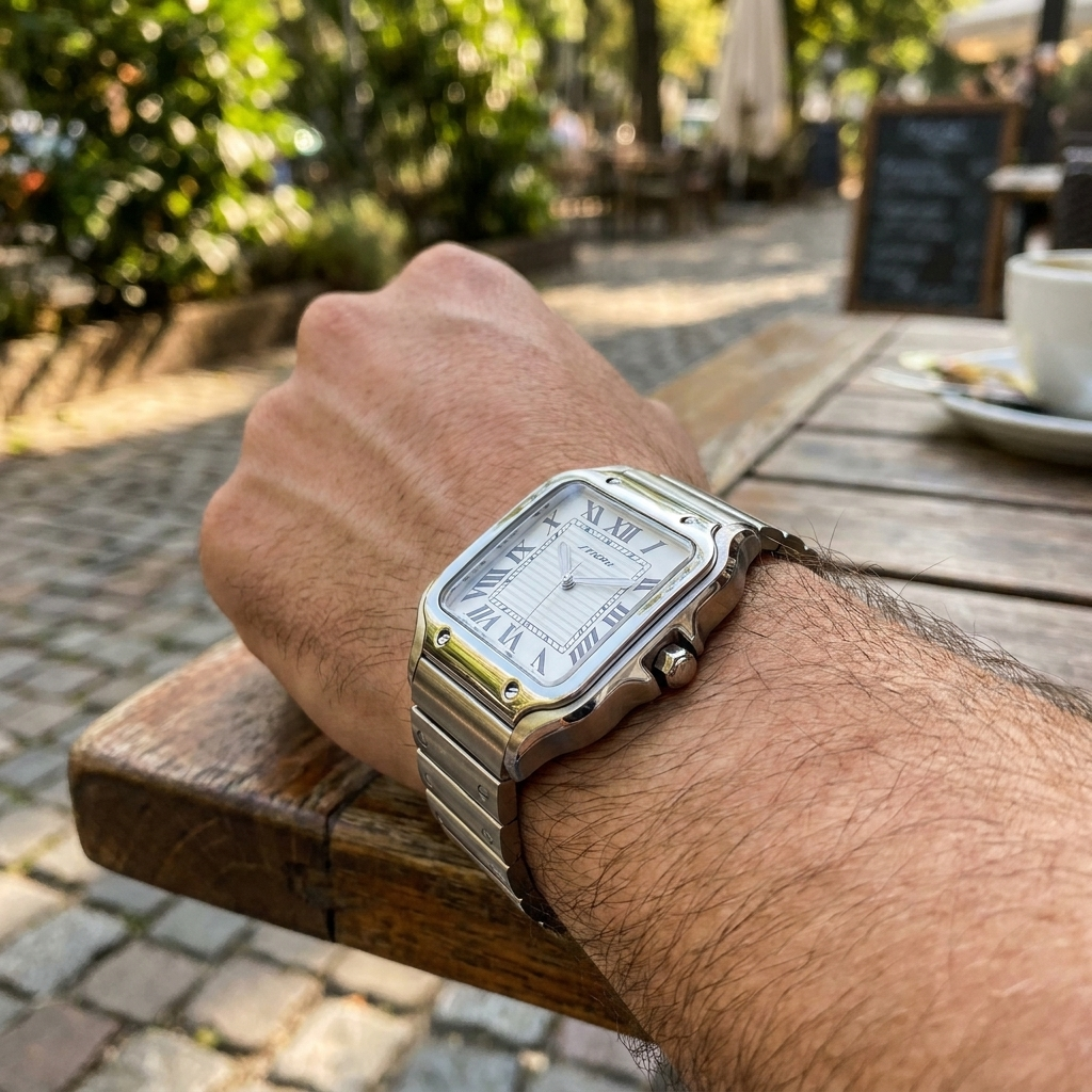 Orologio sportivo da uomo in acciaio con data, casual
