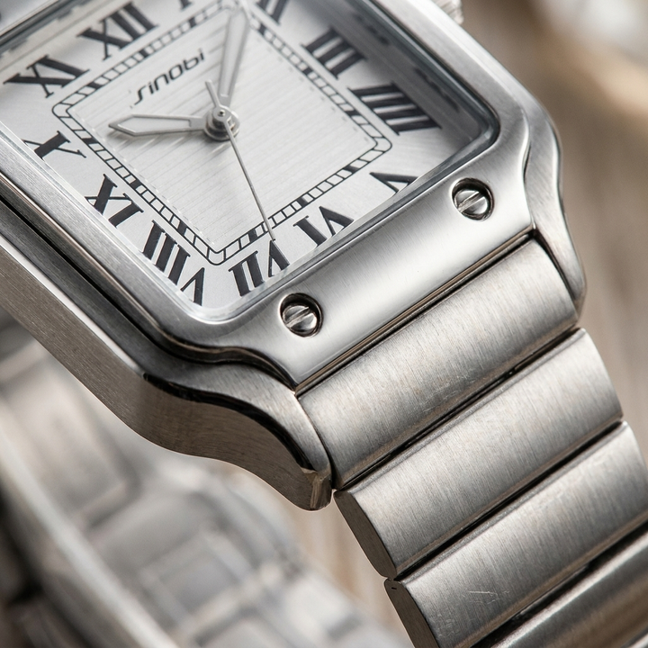 Orologio sportivo da uomo in acciaio con data, casual