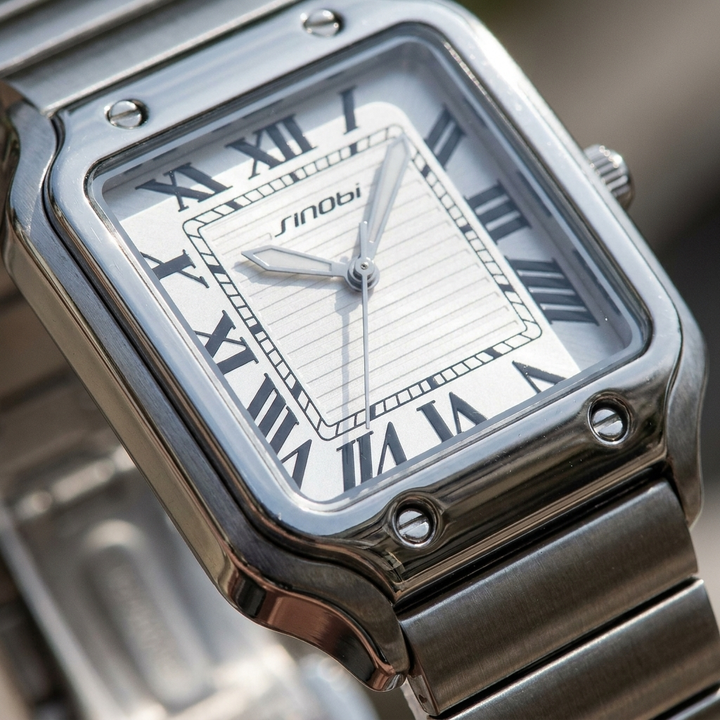 Orologio sportivo da uomo in acciaio con data, casual