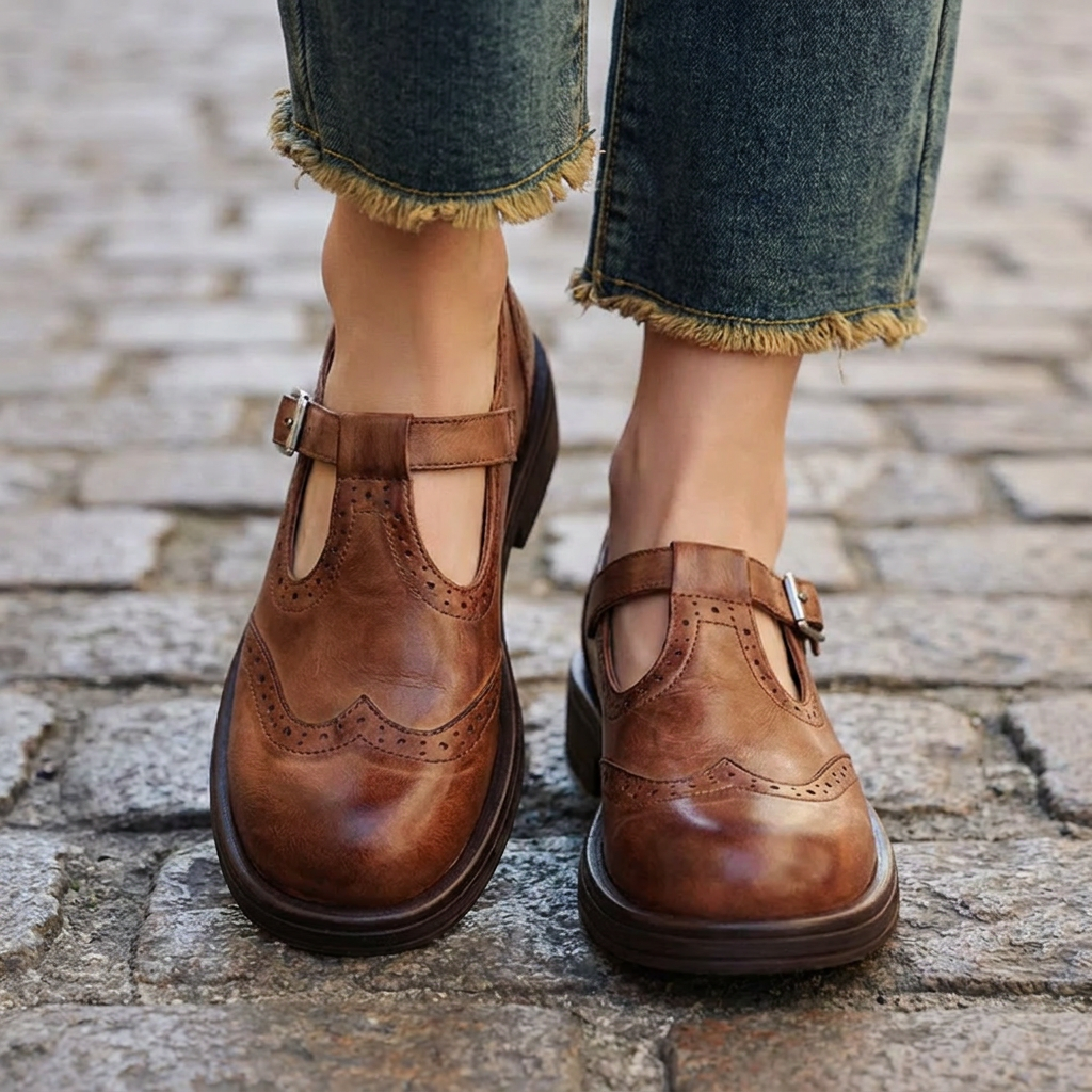 Orthopedic Mary Jane Shoes for Women with Round Toe