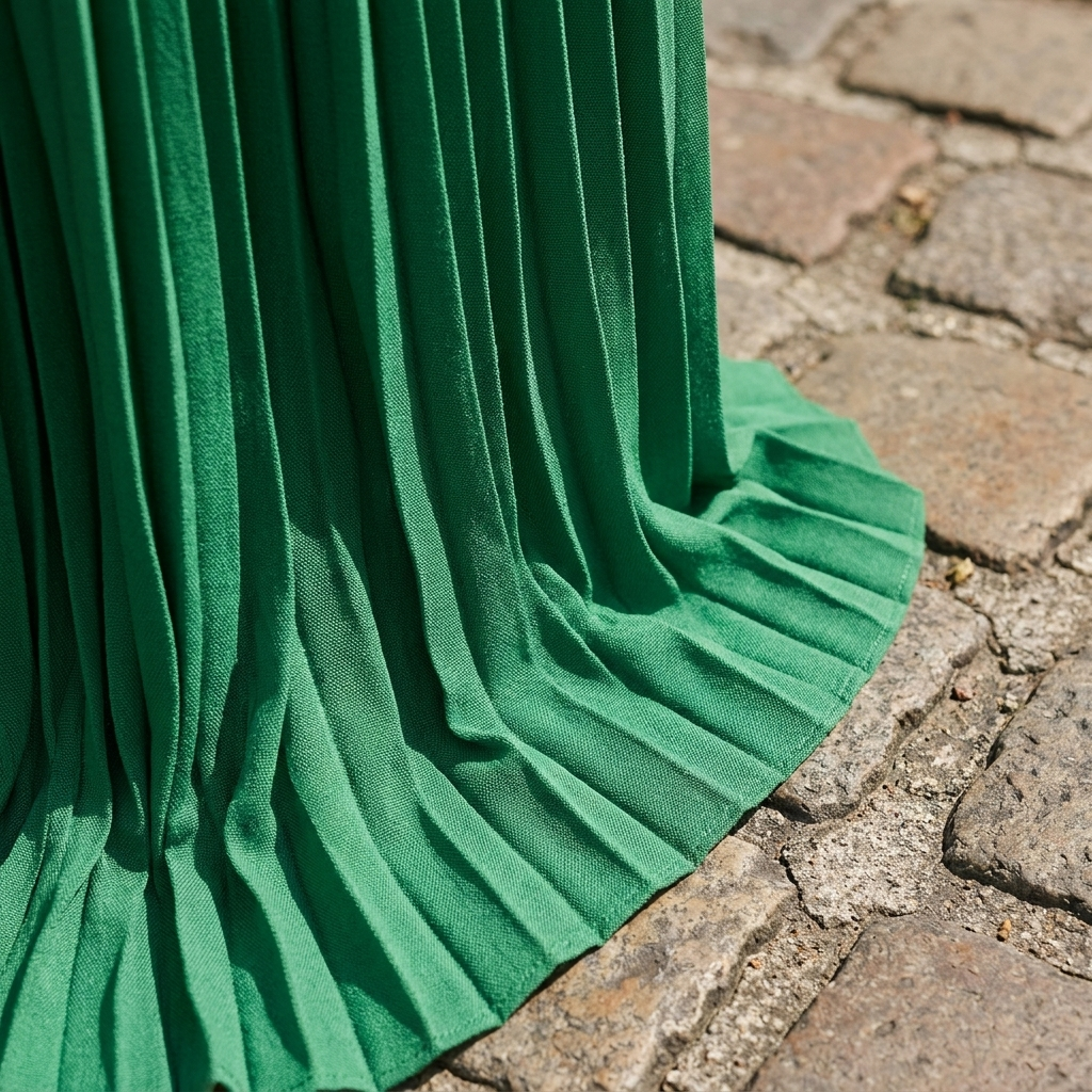 Abito maxi plissettato da donna | Elegante abito da sera senza spalline  