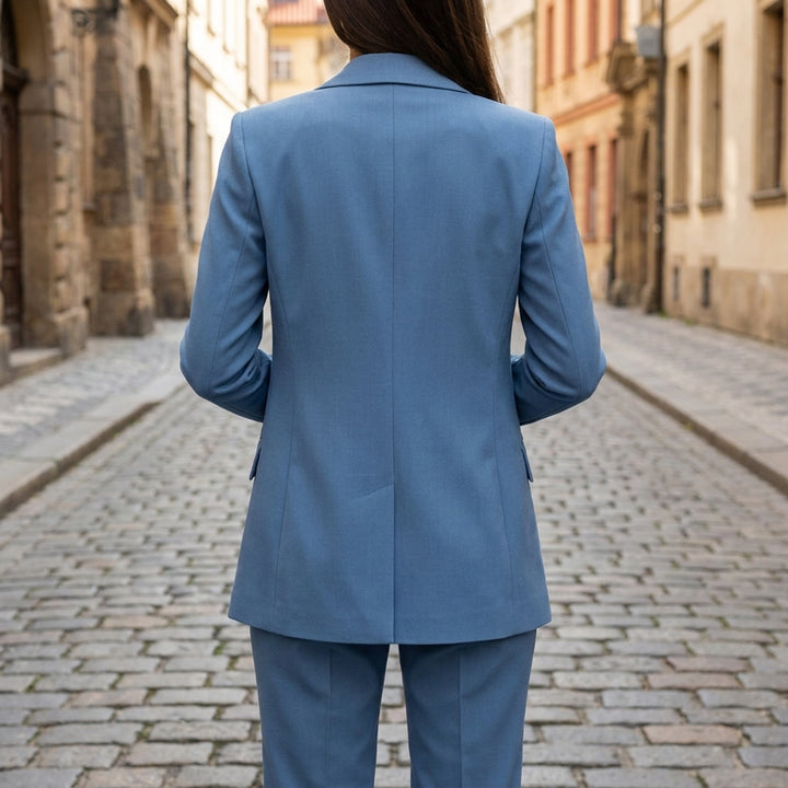 Blazer da donna con giacca e pantaloni aderenti – elegante  