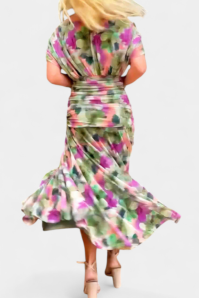 Elegant Women's Velvet Sleeveless Dress with V-Neck