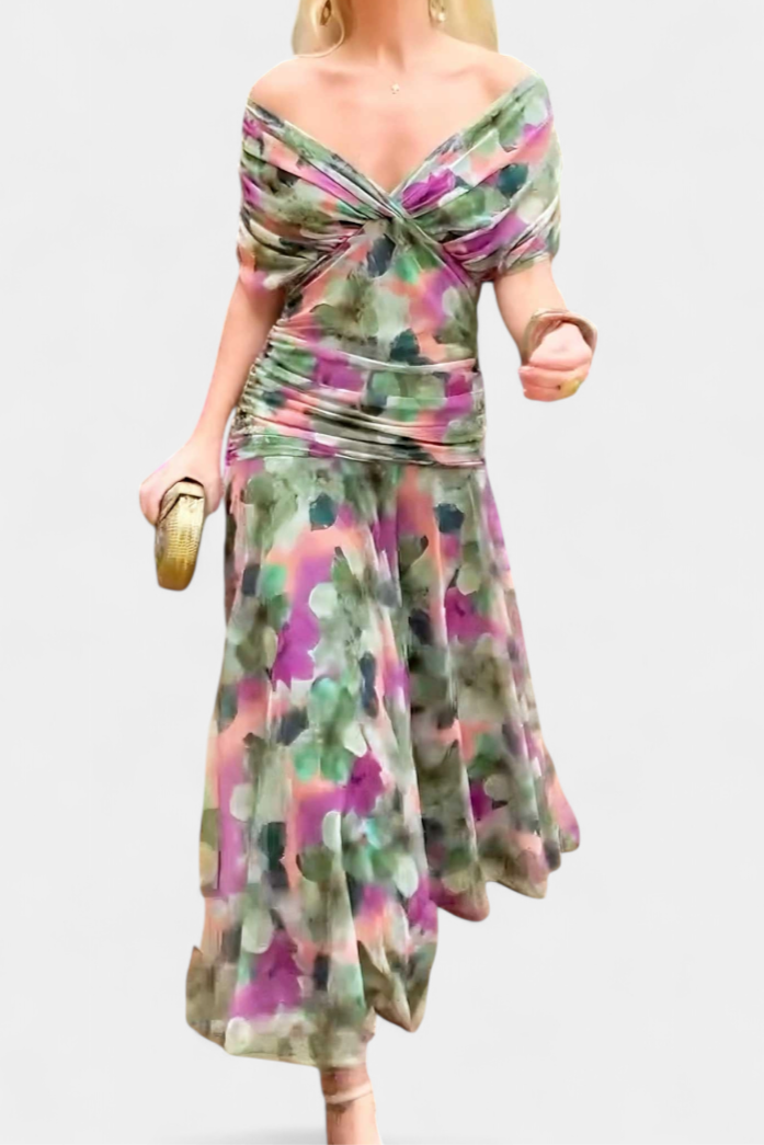 Elegant Women's Velvet Sleeveless Dress with V-Neck