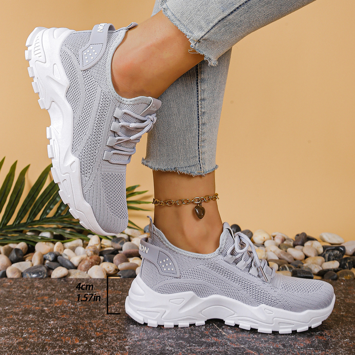 Sneakers ortopediche da donna in tessuto con suola