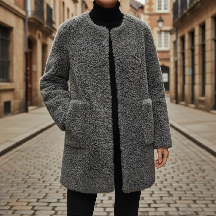 Cappotto teddy da donna