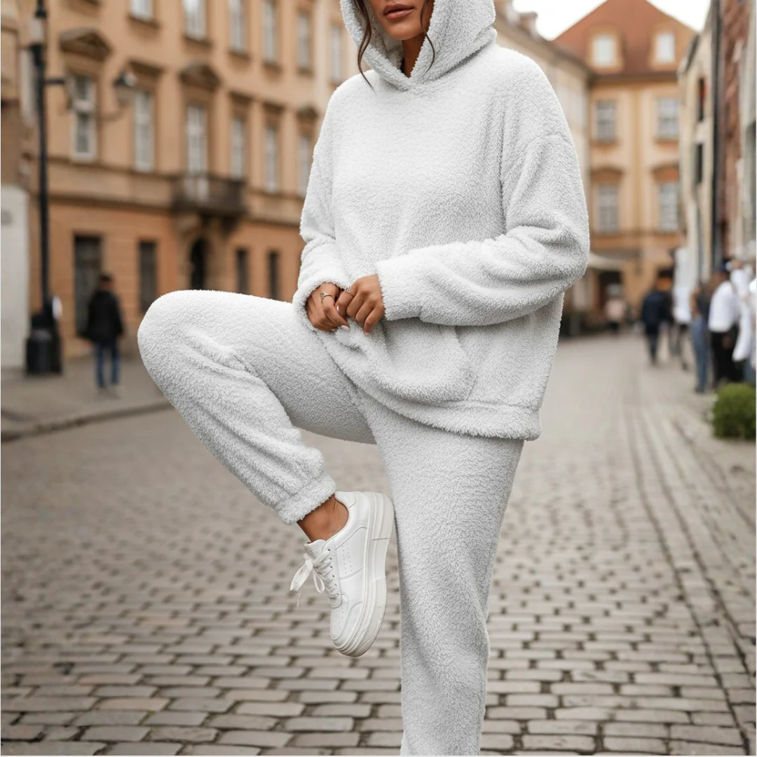 Women's Fleece Set with Hood