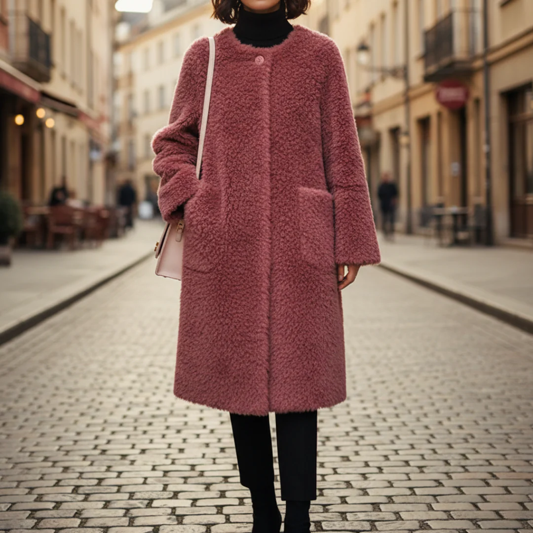 Cappotto teddy da donna