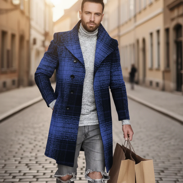 Cappotto da uomo a quadri