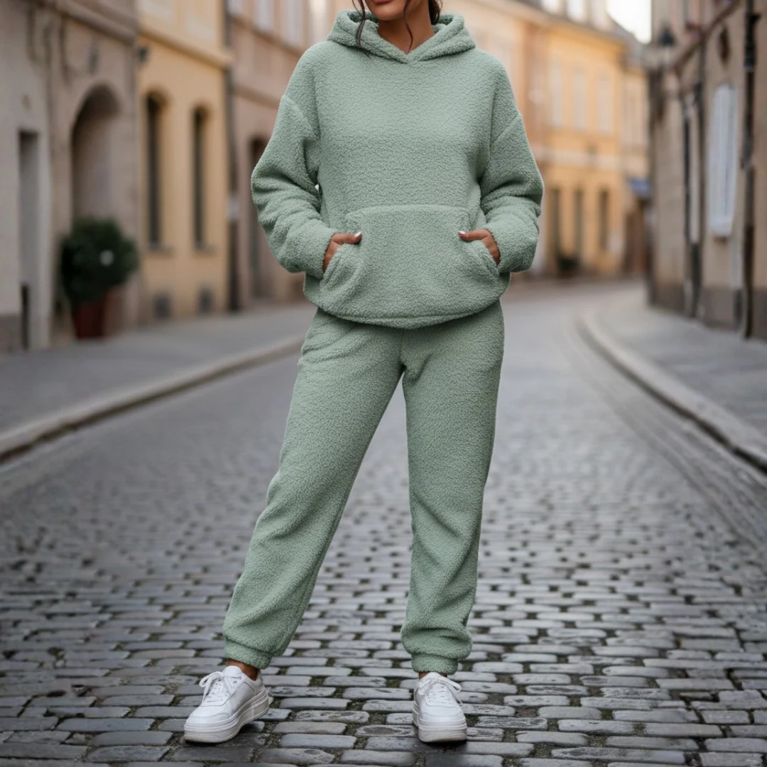 Women's Fleece Set with Hood